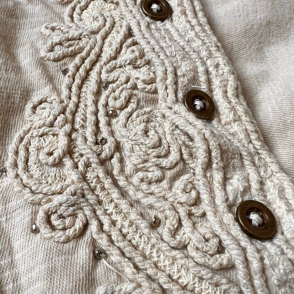 •SOLD• Free People Hooked On You Cuff Top in Wheat Size XL - Picture 8 of 9